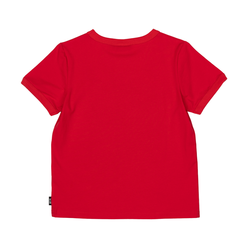Rock your baby rock n roll Christmas ringer tee in red