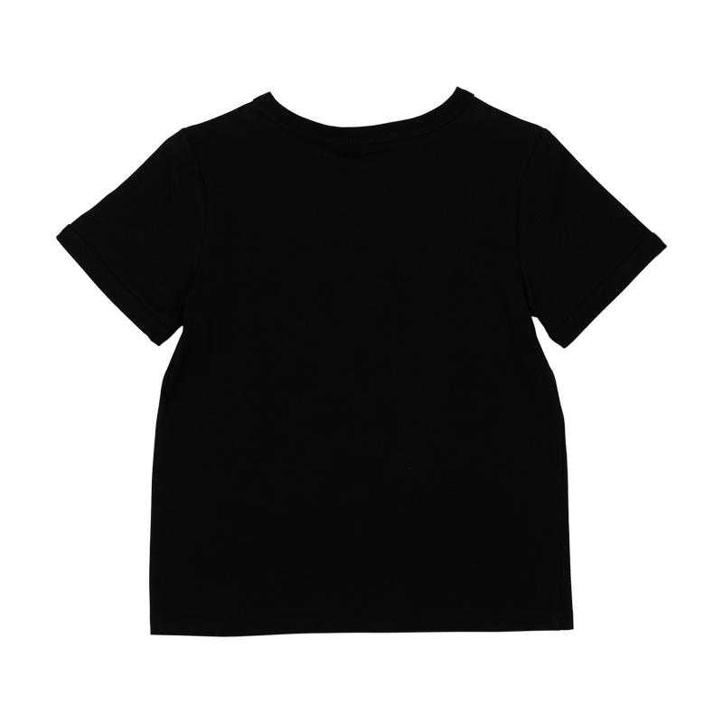 Rock Your baby Santa Sleigher Ringer Tee in Black