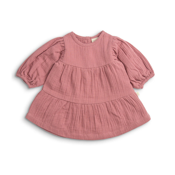 Tiny Twig layered dress in rose