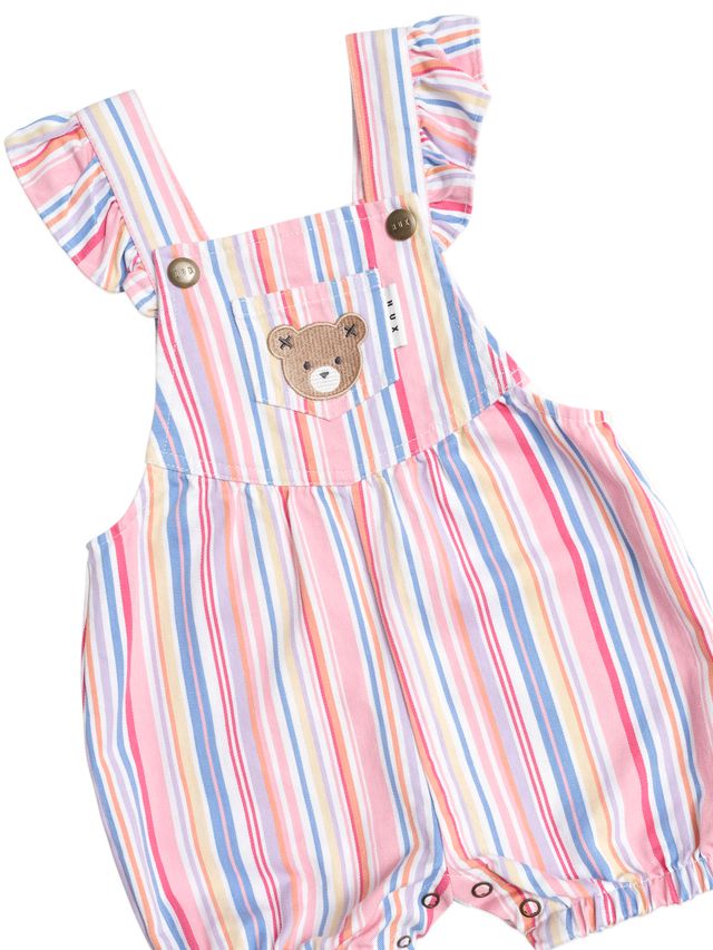 Huxbaby pastel stripe bubble romper