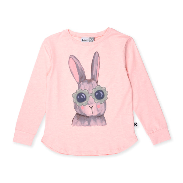 Minti Bunny in Sunnies T-shirt Pink Marle in Pink