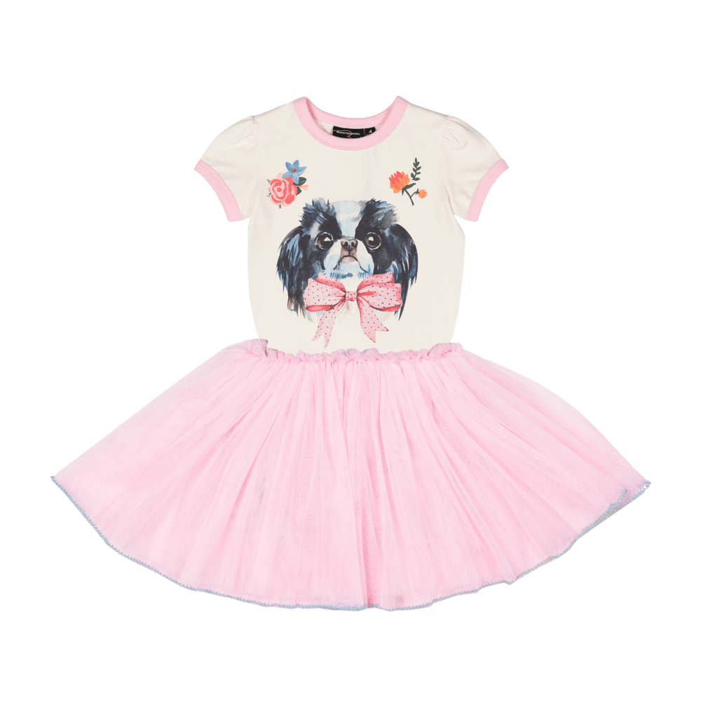 Rock your baby puppy love SS circus dress in multi colour