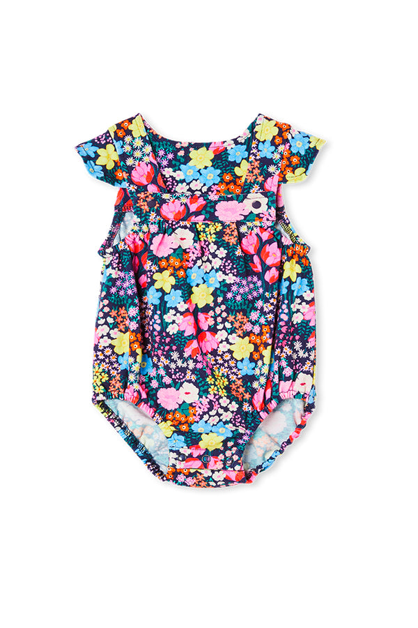 Milky Meadow Playsuit in Multi Colour