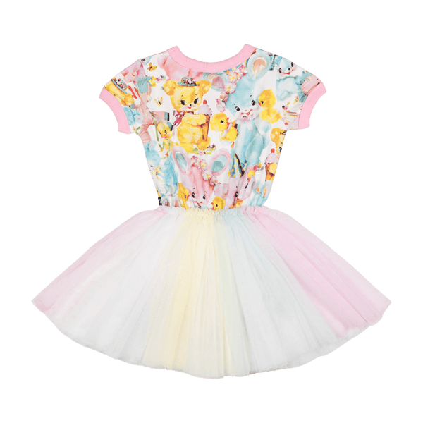 Rock your baby toy mania SS circus dress in multi colour