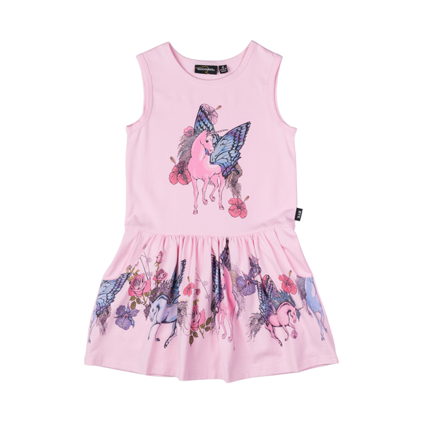 Rock your baby alicorn drop waist dress in pink