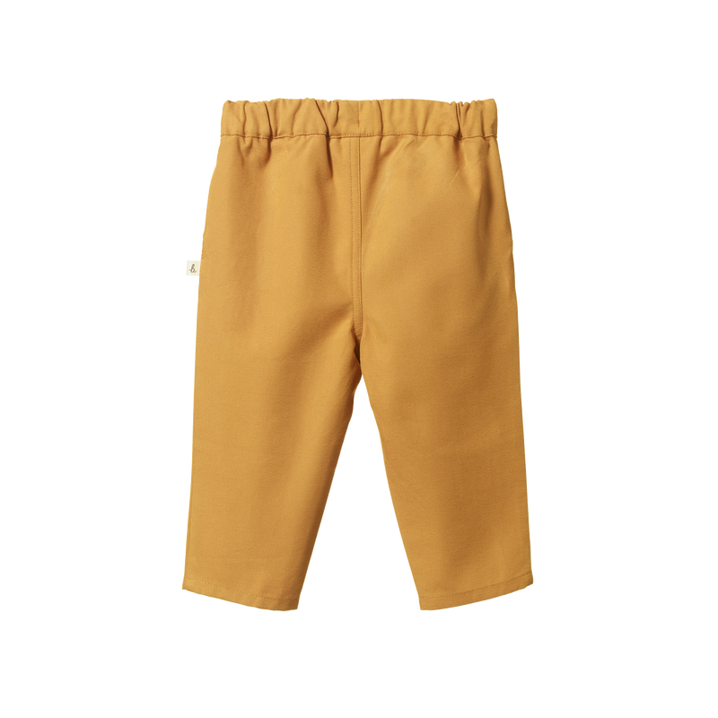 Nature baby sailor pants canvas wheat in brown