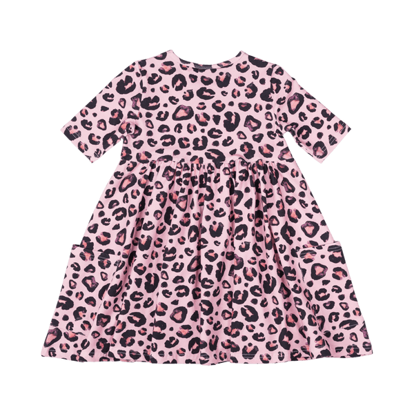 Rock Your Baby Pink leopard faye dress in pink