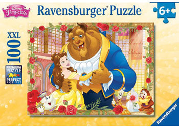 Ravensburger Puzzles - Disney Belle & Beast Puzzle GLITTER 100 pieces