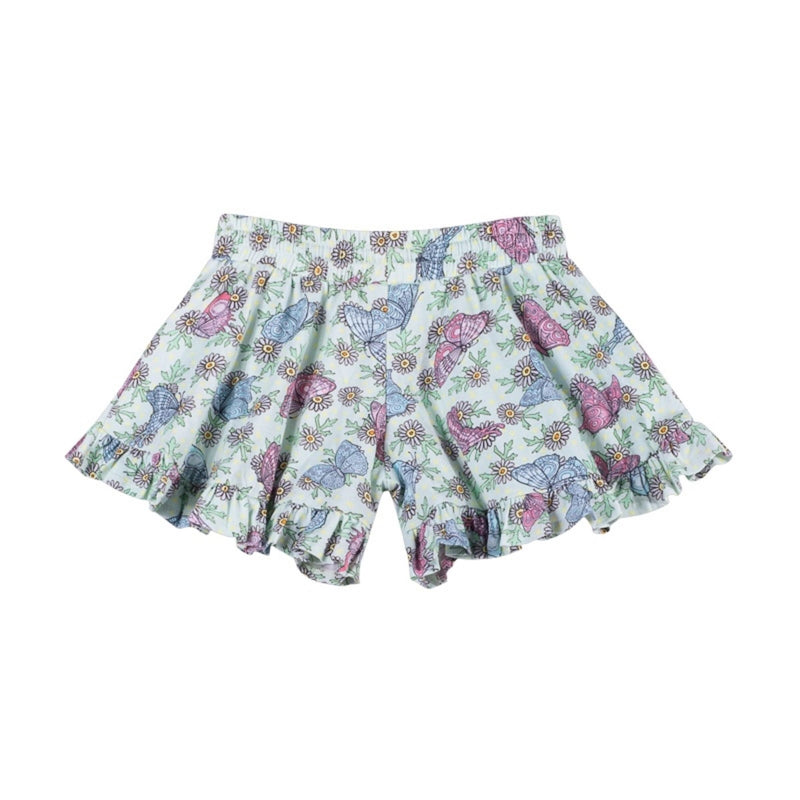 Paper Wings Frilled Shorts Butterfly Daisies