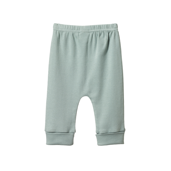 Nature Baby drawstring pants lagoon in green