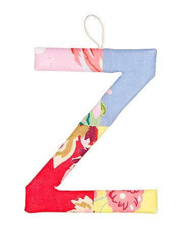 Toshi Alphabet Letters A - Z  Rose in pink