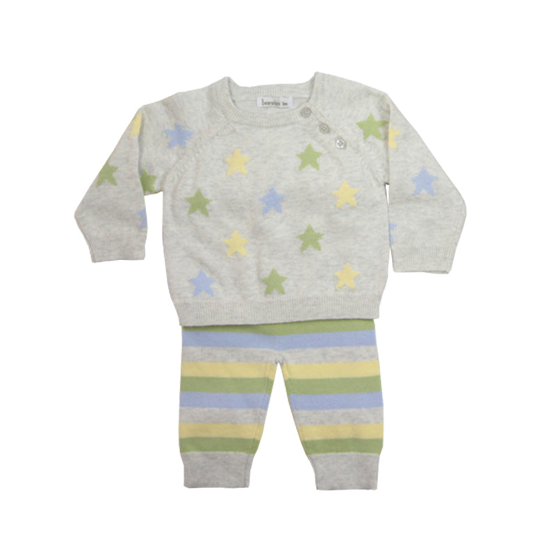 Beanstork Star Stripe Set in multi colour