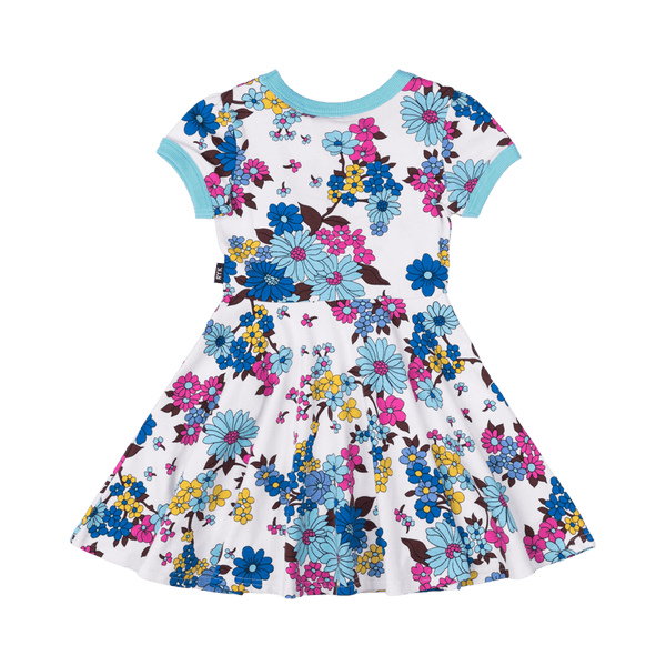 Rock Your Baby Winifred waisted dress in blue