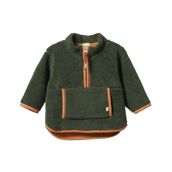 Nature baby ranger pullover thyme in green
