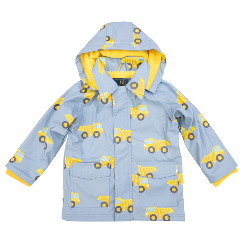 Korango truck raincoat polar fleece lined in light blue