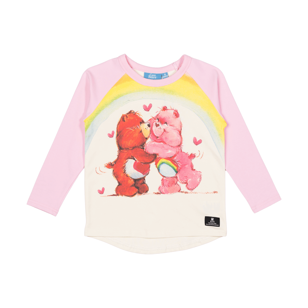 Rock Your Baby Care Bears friends forever T-Shirt cream and pink
