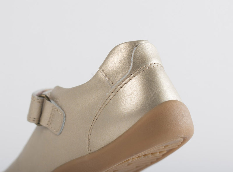 Bobux I-walk Delight  Mary Jane Shoes in gold