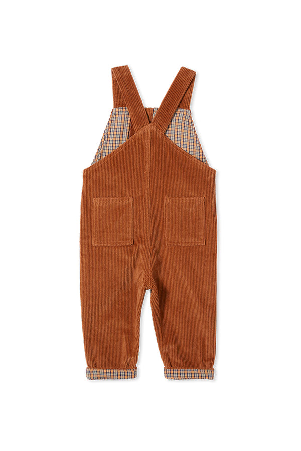 Milky Clothing Cord Overalls Mimosa in brown