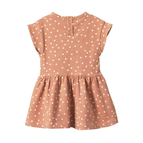 Nature Baby twirl dress floral cork marle print