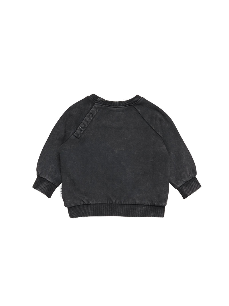 Huxbaby nachosaurus sweatshirt in vintage black