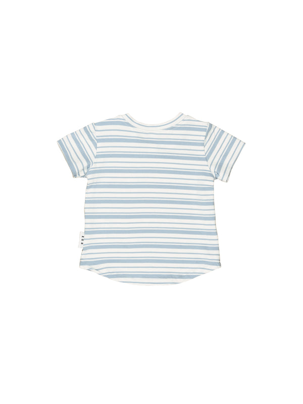 Huxbaby chippy t-shirt dusty blue in blue