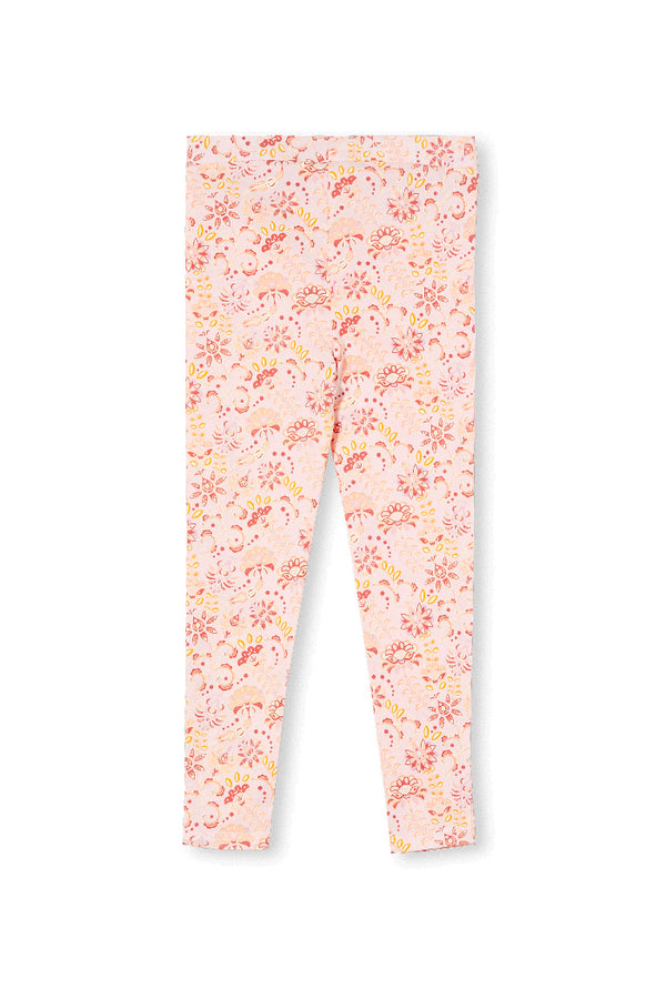 Milky Paisley leggings in blossom pink