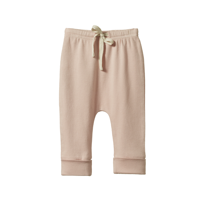 Nature Baby drawstring pant rose dust in pink