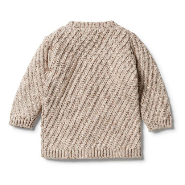 Wilson & Frenchy Knitted Jacquard Jumper Oatmeal Fleck