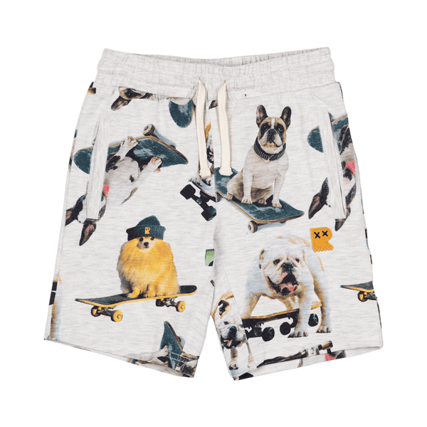 Rock your baby dog town shorts in multi colour