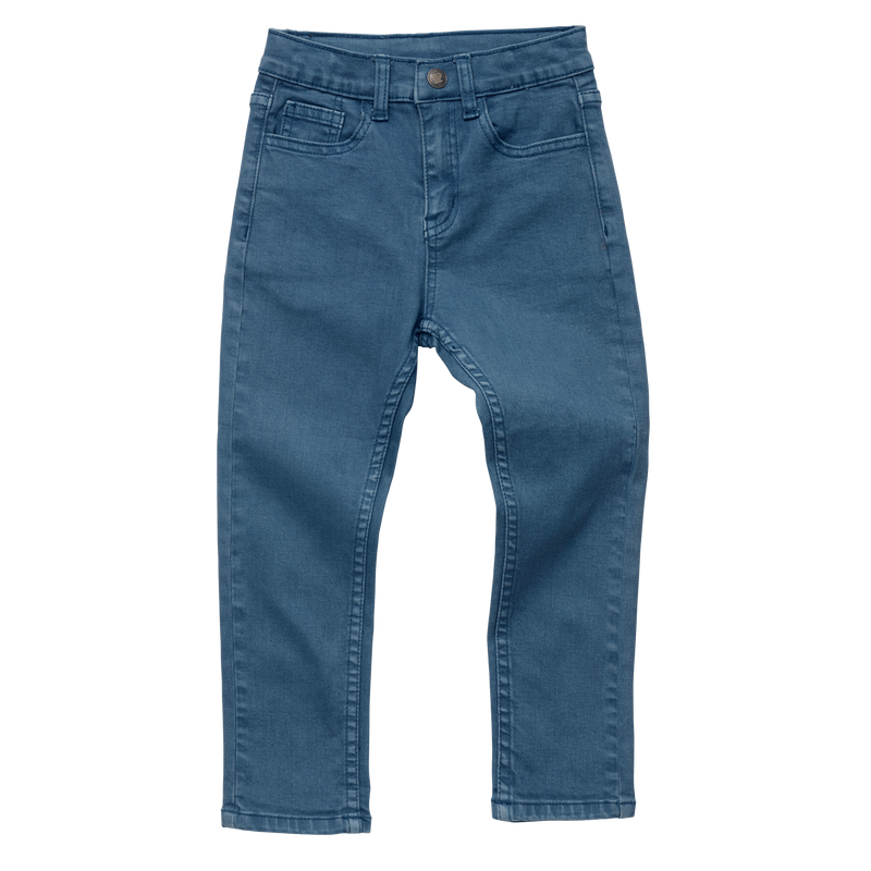 rock your baby denim wash pants in blue TBP2054-BL