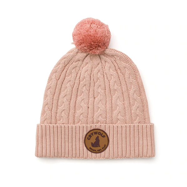 Crywolf Pom Pom beanie Dusty pink