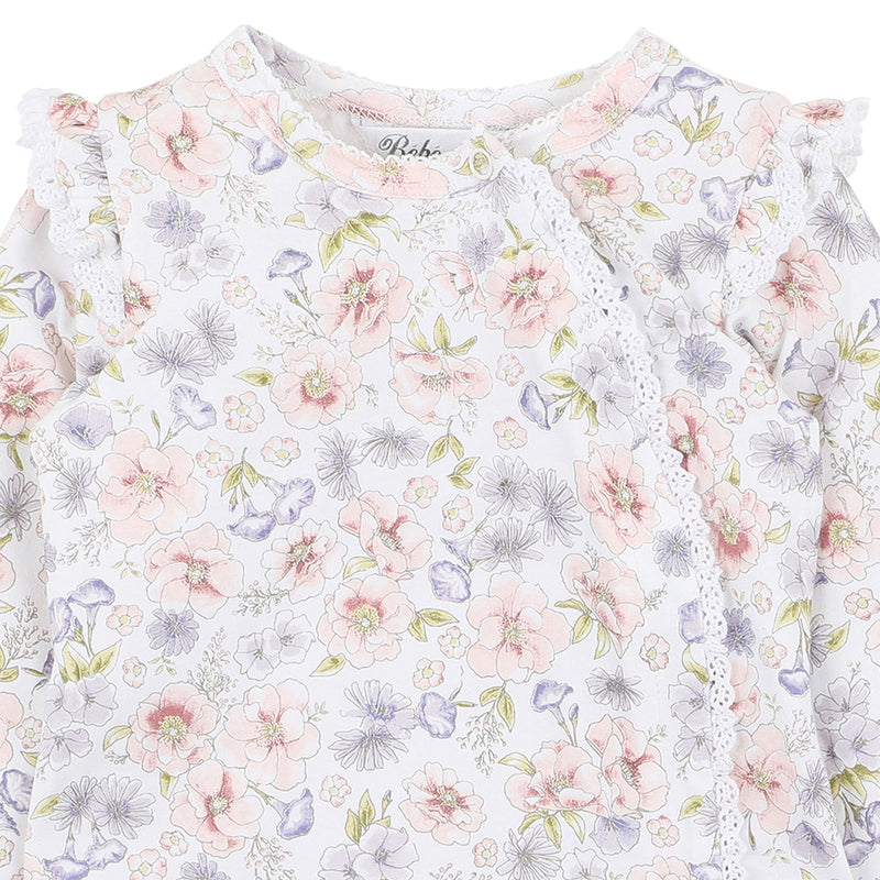 Bebe Mia zip onesie in Floral