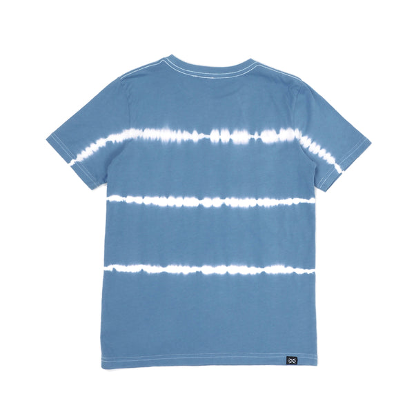 Alphabet Soup Go To Pocket Tie Dye Tee Sky in Blue