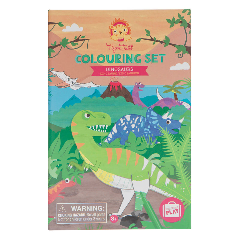 Tiger Tribe Colouring Set - Dinosaurs