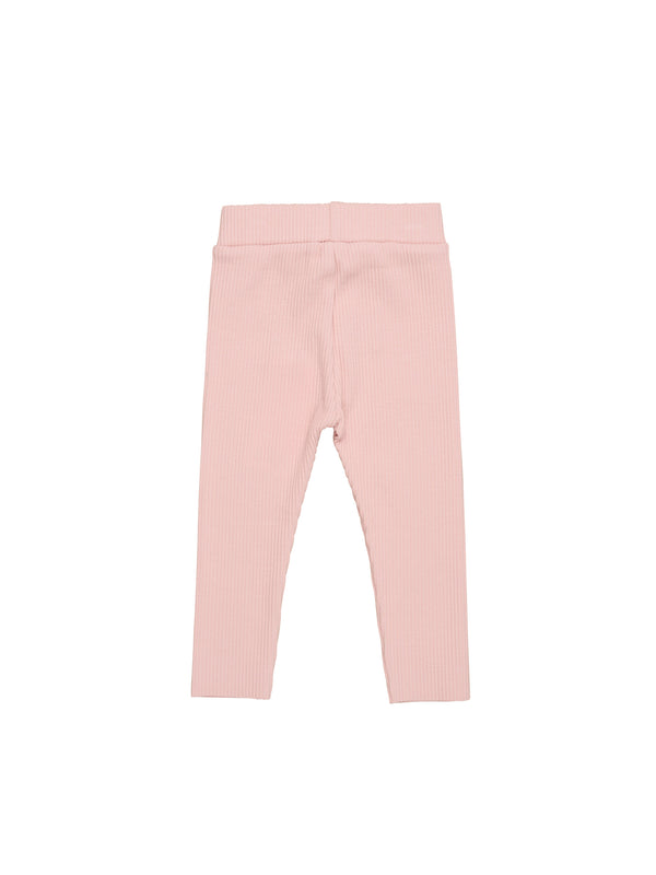 Huxbaby Rib leggings Rosebud in pink