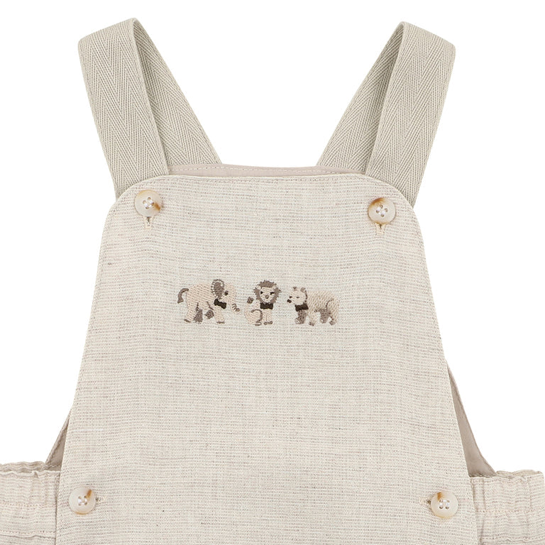 Bebe Edward Embroidered  shortall in oat marle