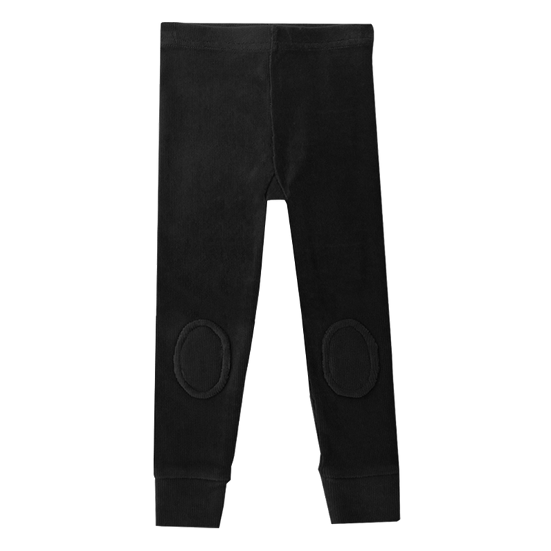 Rock Your Baby Corduroy Knee Patch Tights in black