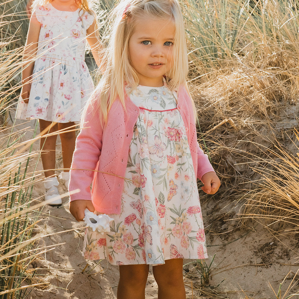 Bebe Annie dress in Annie print pink floral