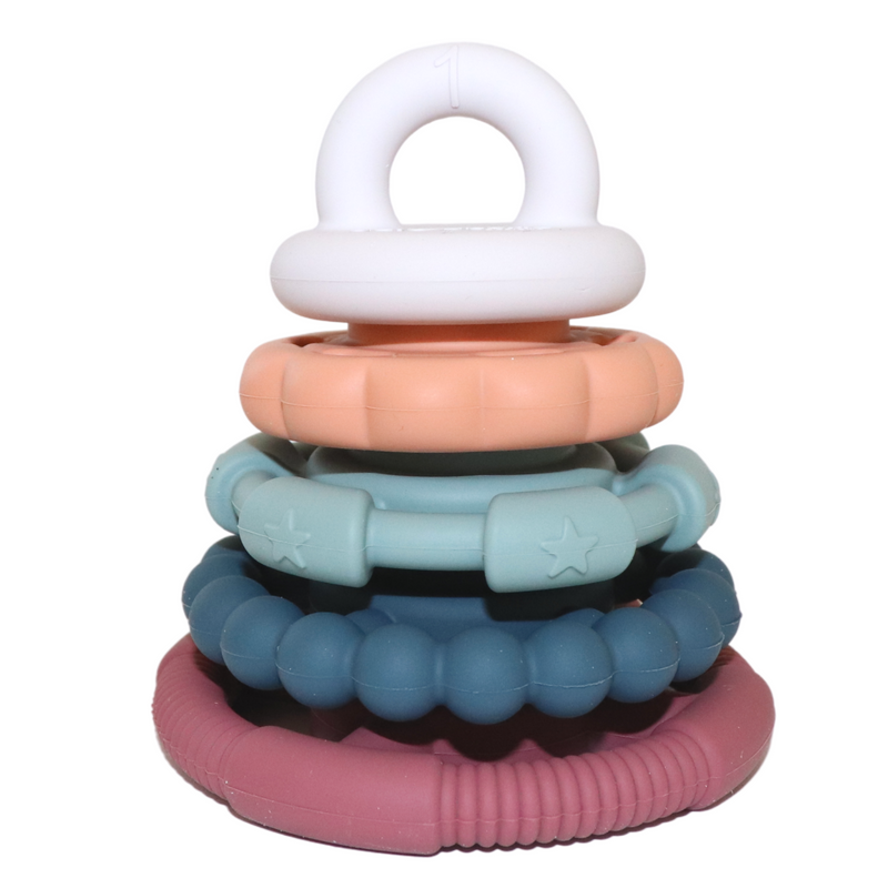 Jellystone Rainbow Stacker and Teether Toy - Earth