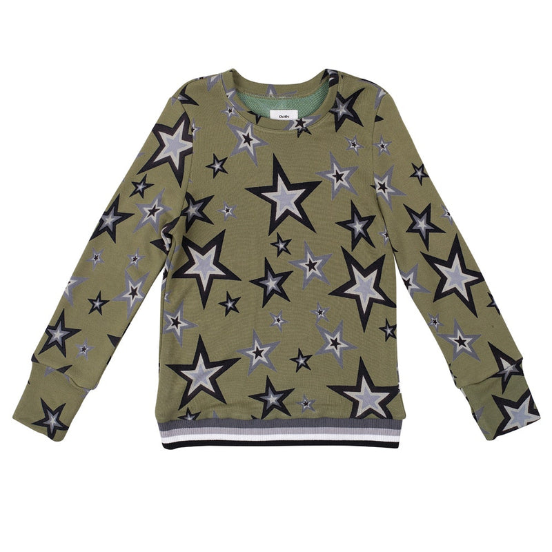 thumbs-up-sweater---khaki-star-in-khaki