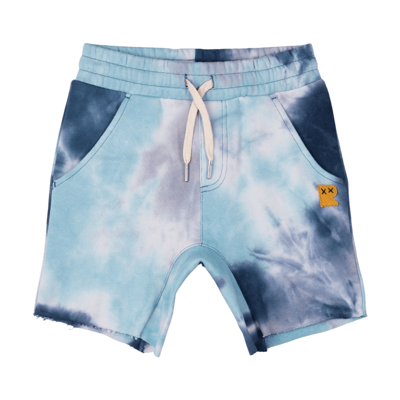 Rock Your Baby Dash tie dye shorts in blue