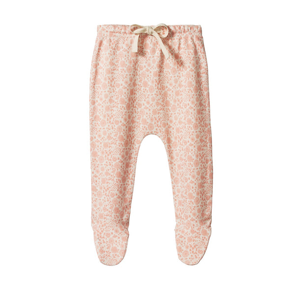 Nature Baby footed pant willow Daphne in pink