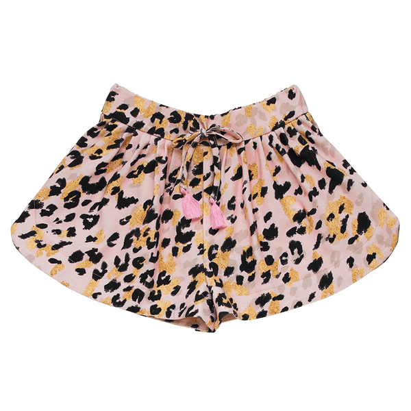 Rock Your Baby Pink Leopard Shorts in pink