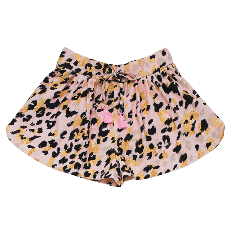 Rock Your Baby Pink Leopard Shorts in pink