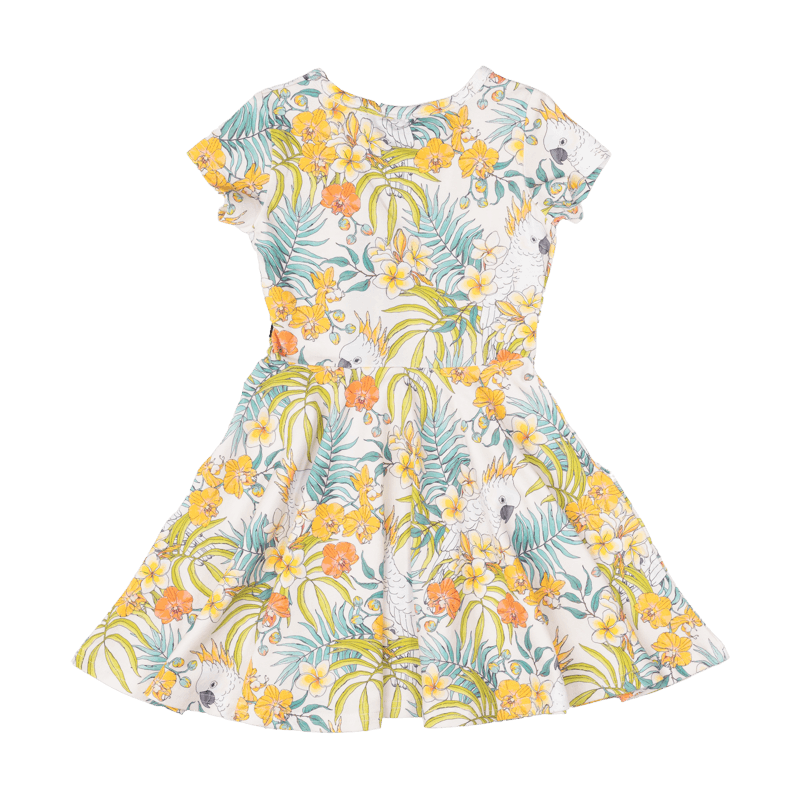Rock Your Baby Matilda waisted dress in white