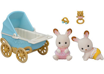 Sylvanian families chocolate rabbit twins set