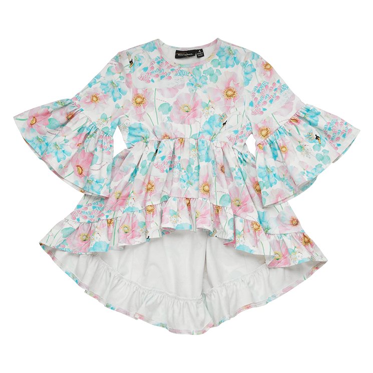 Rock Your Baby Swan Queen Boho Top  in floral