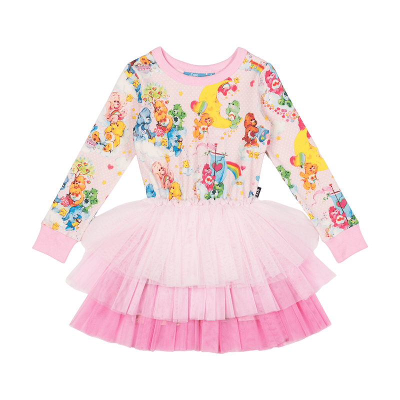 Rock your baby Care Bears friendship and rainbows L/S circus dress