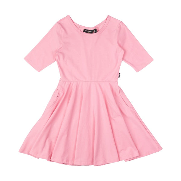 Rock Your Baby Pink fairy flutter waisted dress in pink