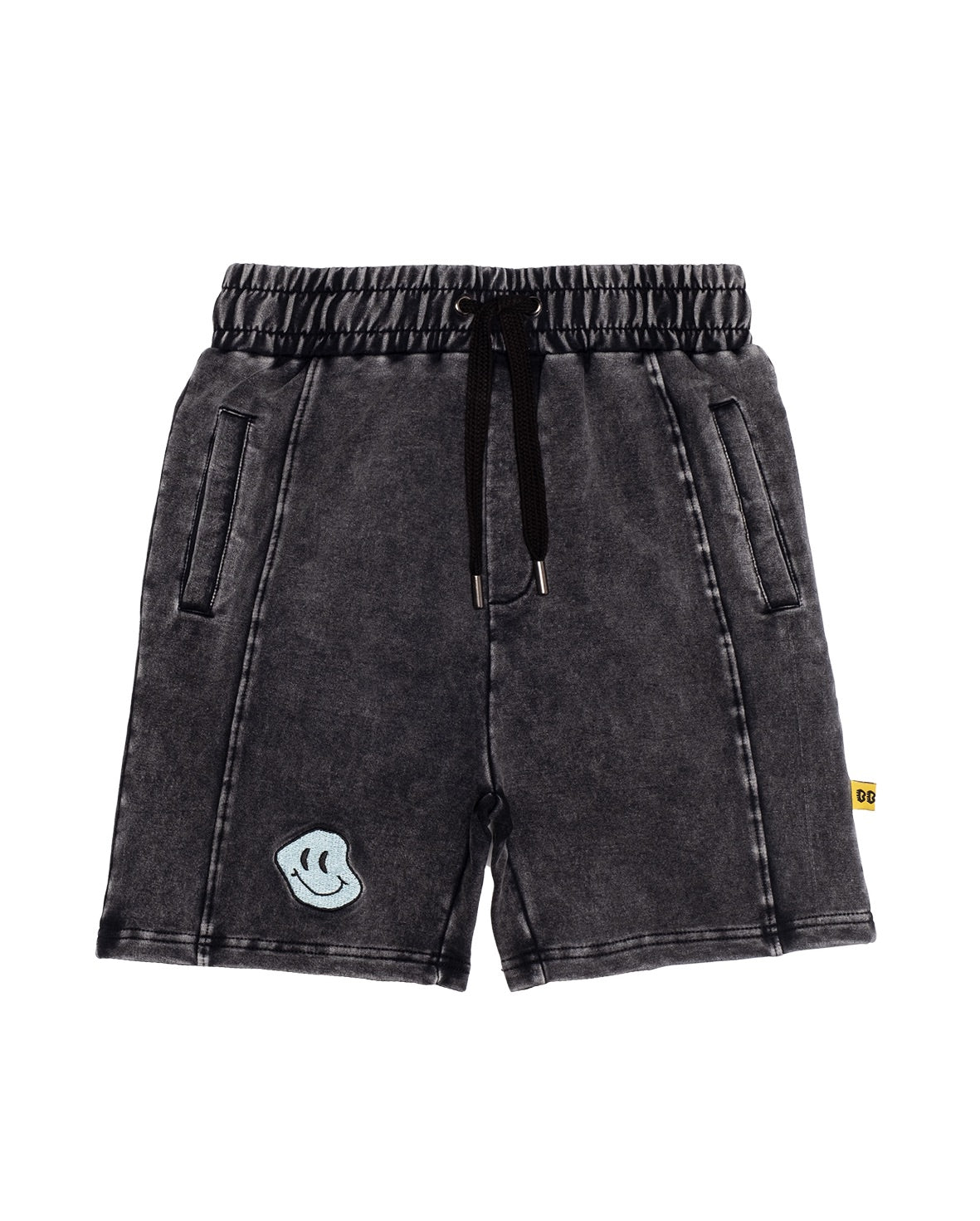 Band of Boys Shorts Happy Vintage Black Seam Front in black